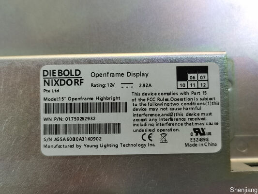 Wincor 1750242978 15 ιντσών LCD High Bright High Light 285 HB LCD BOX ανταλλακτικά ΑΤΜ