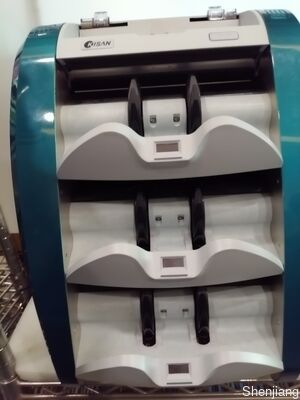 Μηχανή διαλογής τραπεζογραμματίων Kisan Money Counter Detector Μπλε με LED οθόνη Smart K3 S16E01-3659